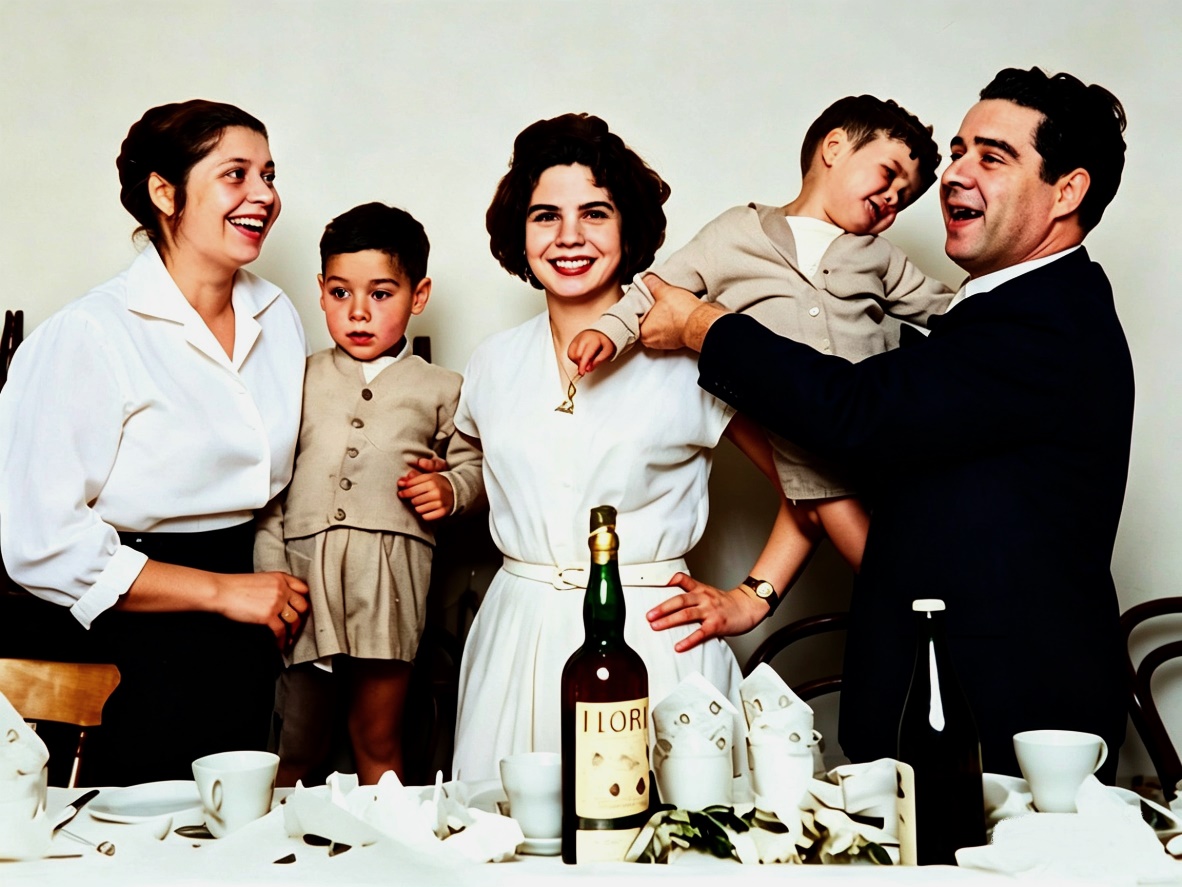 Zia Adele, Zia Rosetta, Zio Nen�, Giuseppe e Federico 