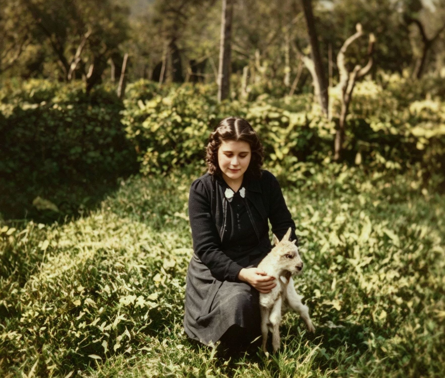  TRAPANI - 1946 - Elena con la capretta 