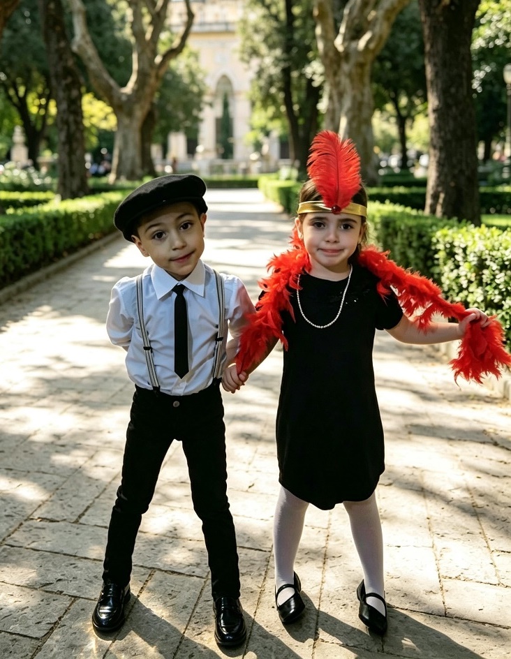 Carnevale 2019 - San Gregorio (CT): Abramo Antonio e Abramo Daria - cosplay "Bonny & Clay" 