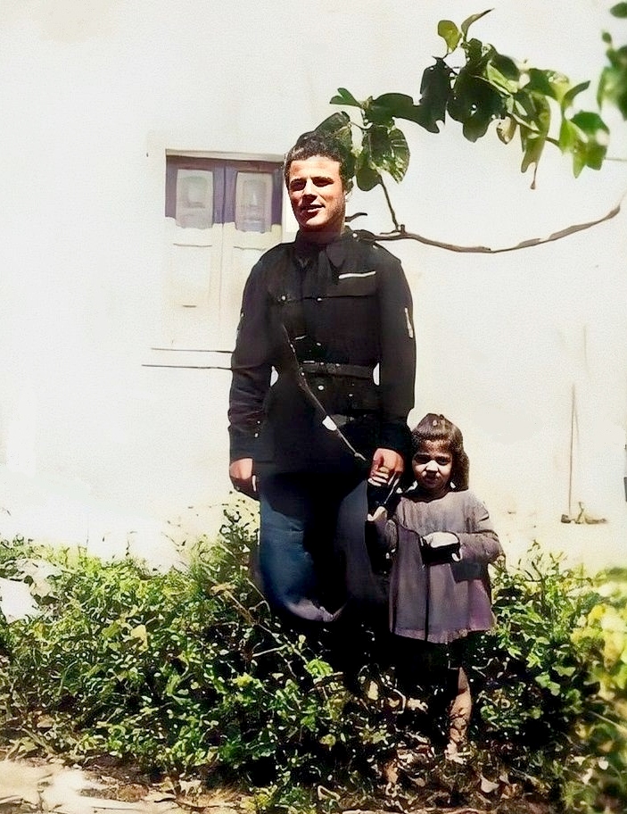  TRAPANI 1940 - zio Carmelo e la piccola Maria