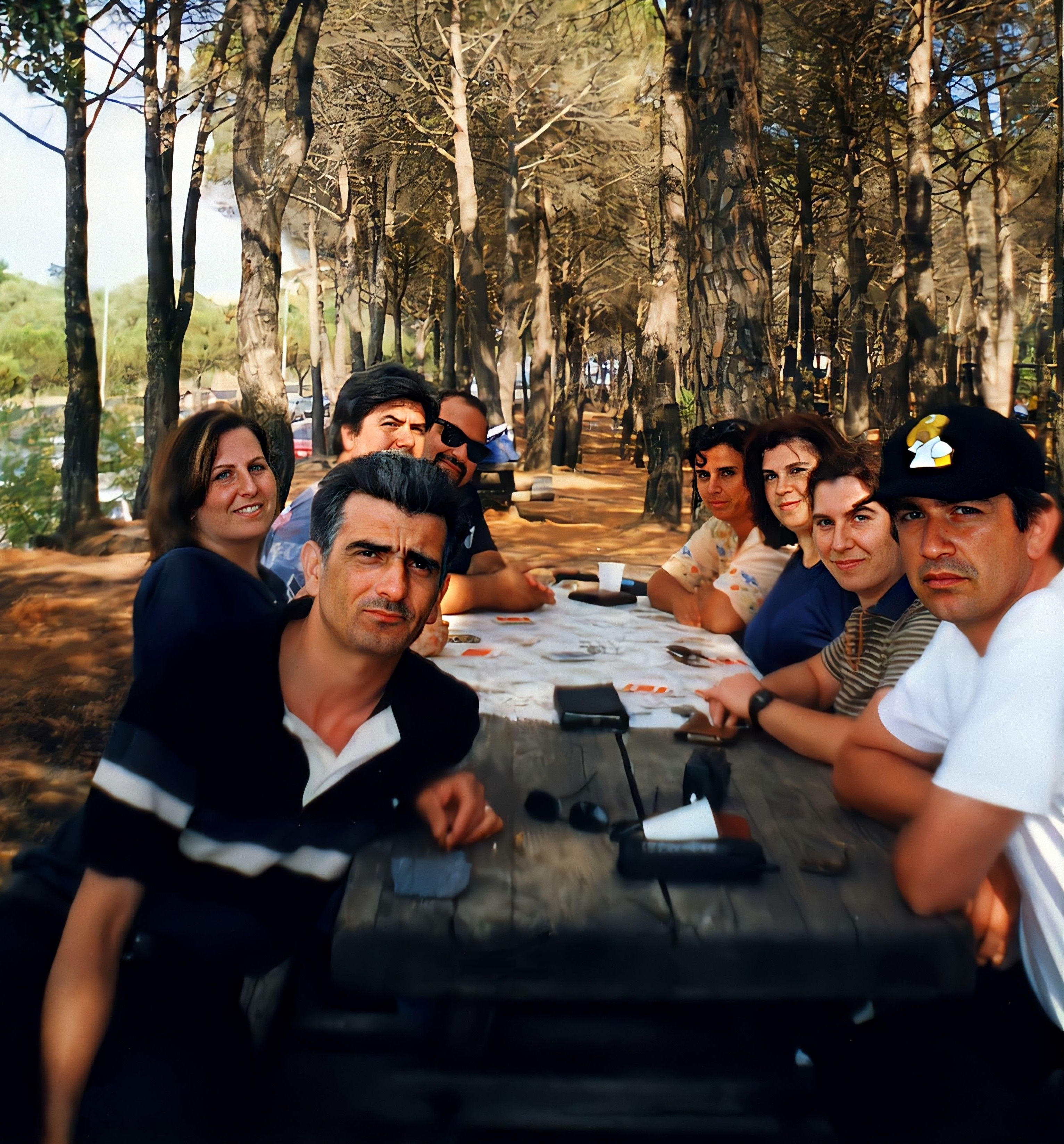 NICOLOSI 1999 - scampagnata con Franco, Nunzia, Pippo, Paride, Elisa, Pina, Marina e Santo