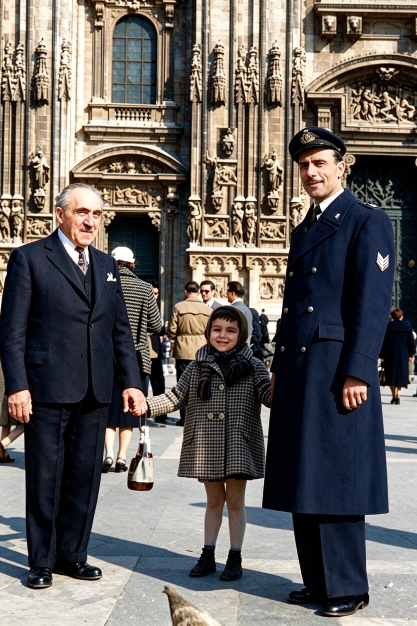 19 marzo 1953 - Milano: Roggio Enrico baritono, Roggio Vincenzina e Roggio Giuseppe. 