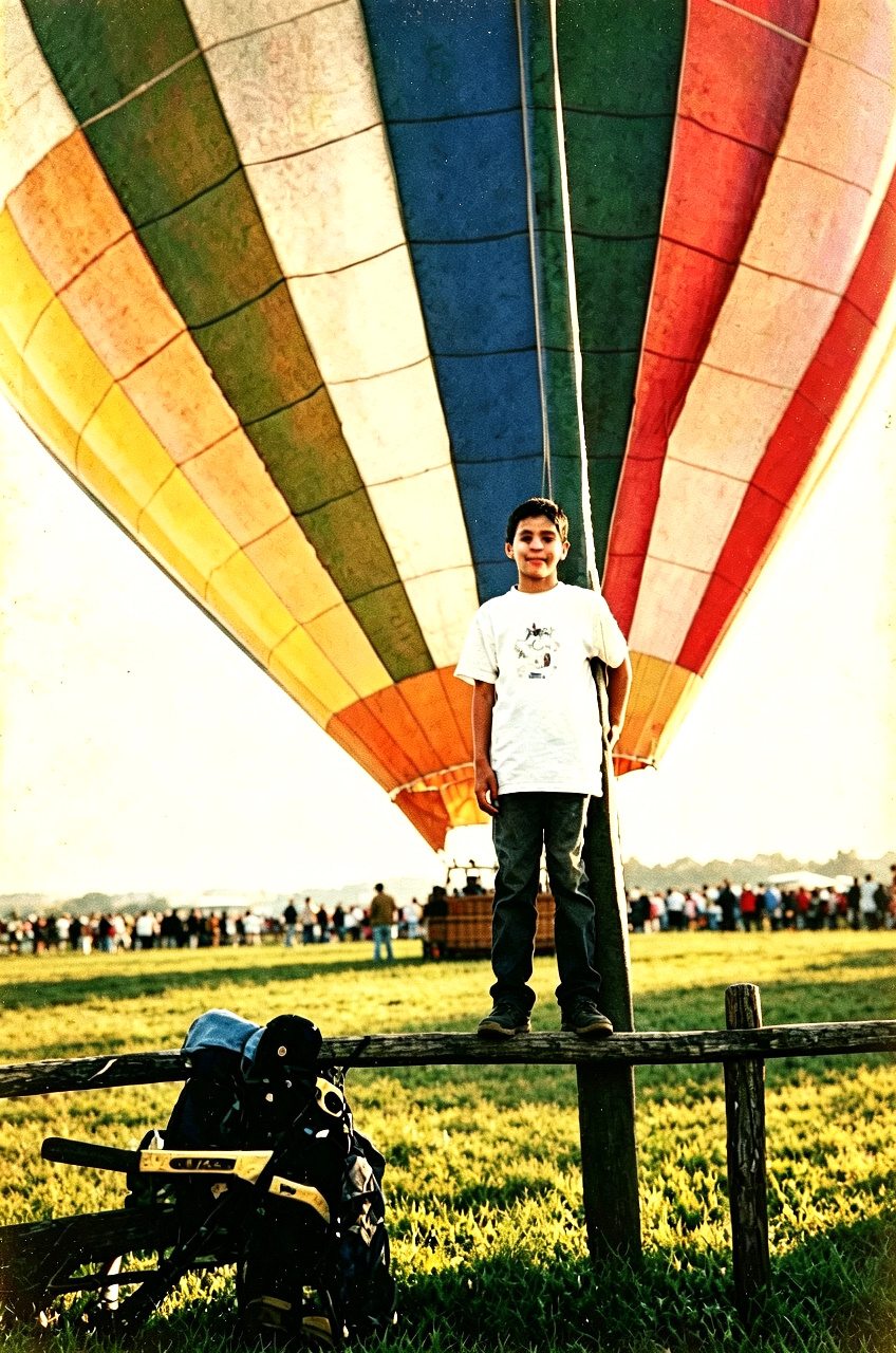 PIANA DELLE ORME 2002 - Claudio e un amico in mongolfiera 