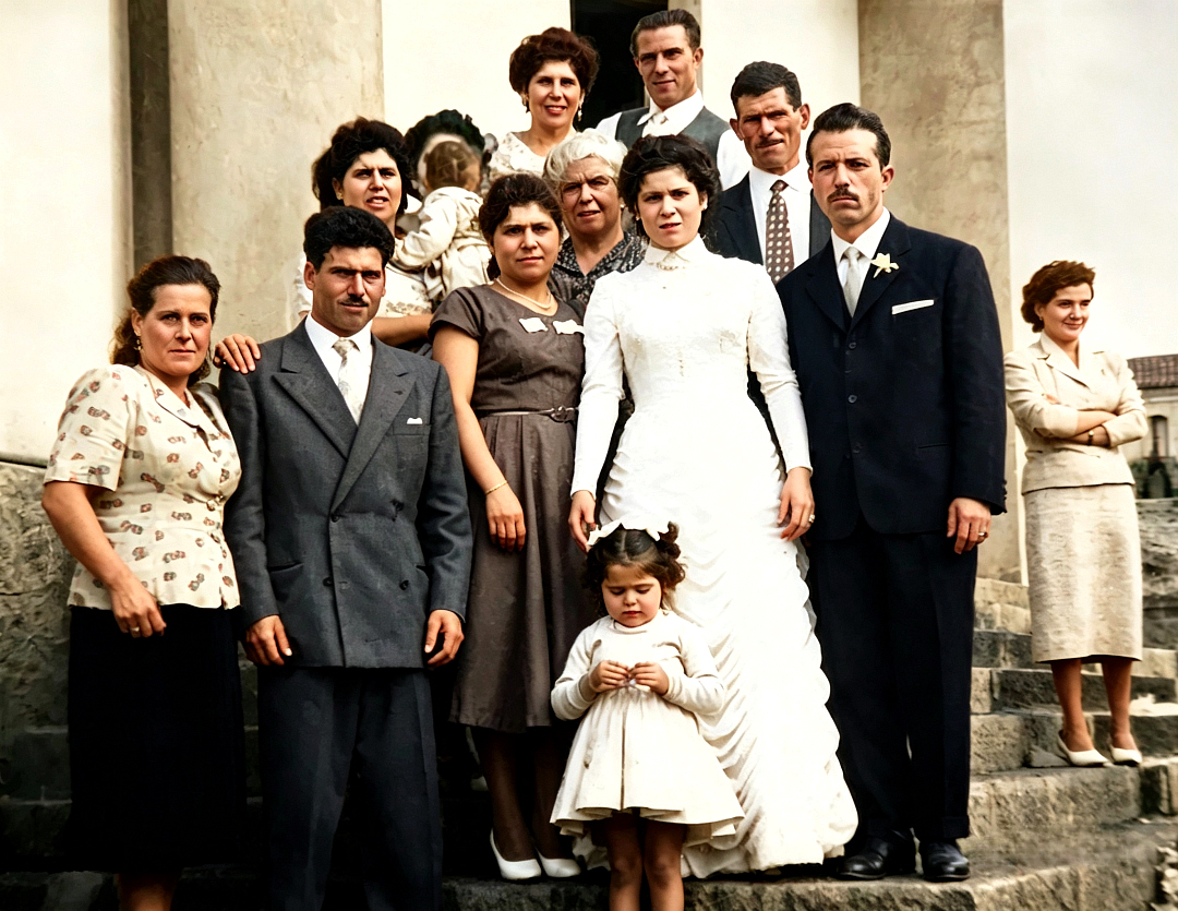 22 settembre 1956 - Randazzo (CT): Matrimonio di Romano Lucia e Romano Salvatore 