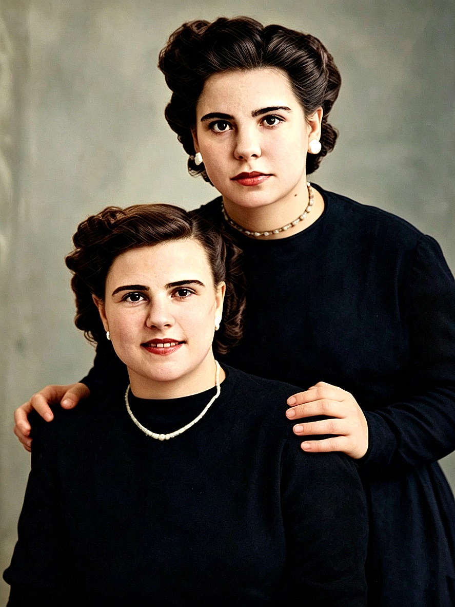 11 dicembre 1957 - Trapani: Orlandini Rosetta e Orlandini Francesca.