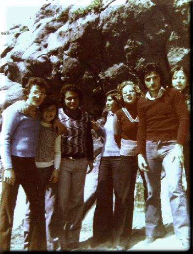  1974 - gita scolastica alle grotte dell'Alcantara 